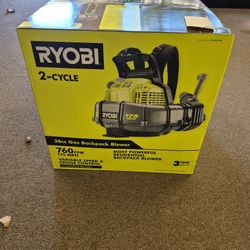 NEW Ryobi 38cc Gas Backpack Blower RY38BPVNM