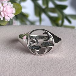 Mushroom 🍄 925 Sterling Silver Ring 💍 size 8