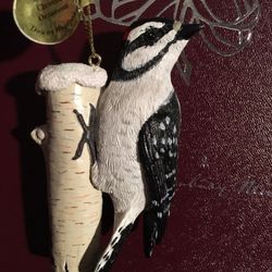 Woodpecker Ornament the Danbury mint collection