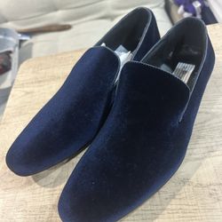 Zapatos De Gamuza Azul