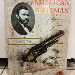 Tin Sign American Rifleman 12.5 X 17.5 Inches