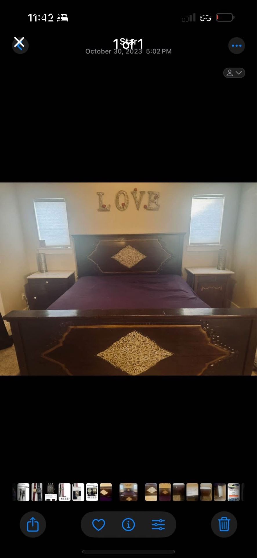 Pier One Bed frame King