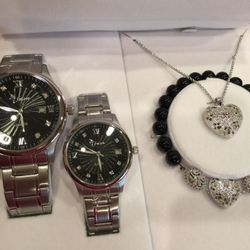 Sterling Silver Jewelry Gift Set For 2.