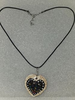 Necklaces in the shape of a heart.