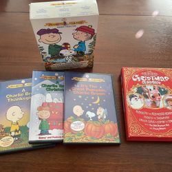 Peanuts Classic Holiday Collection  and Christmas Classics DVD’s 7 total DVD’s