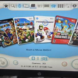 Wii With 5000 Retro Games 