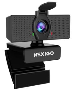 Nexigo N60 Webcam with Microphone Adjustable FOV Zoom Privacy Cover USB HD