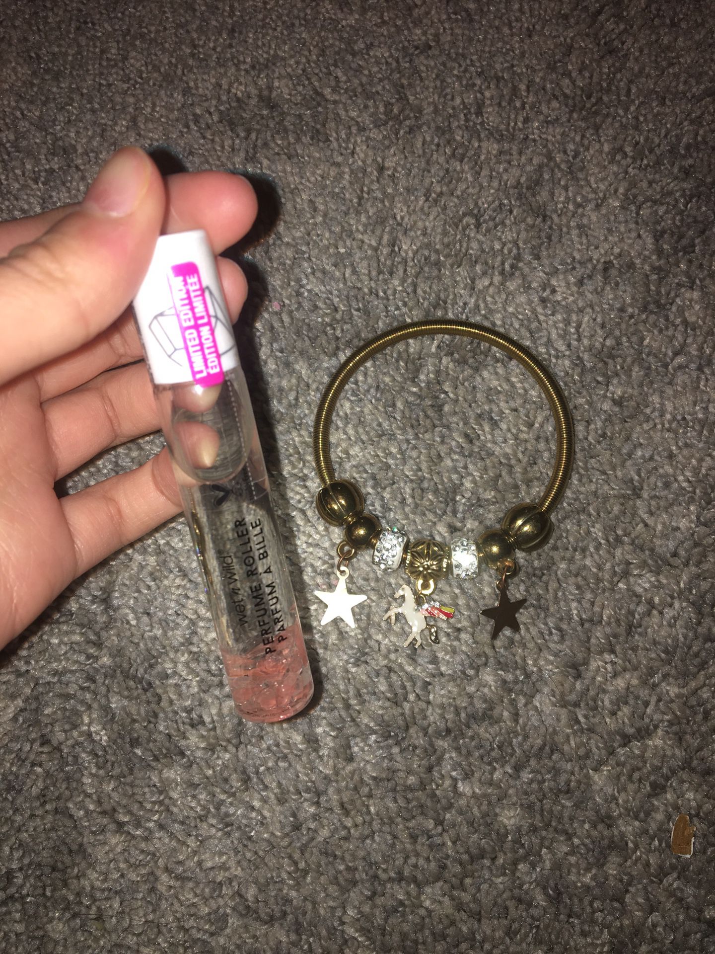Handmade Charm Bracelet with free gift: limited edition perfume roller