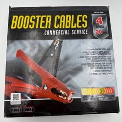 BOOSTER CABLES  COMMERCIAL SERVICE  PART NO. 04955  4 GAUGE  20 FEET