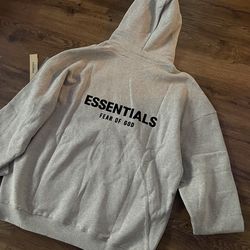 Essentials hoodie light oatmeal
