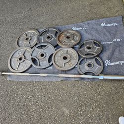 Olympic Weights And Barbell 