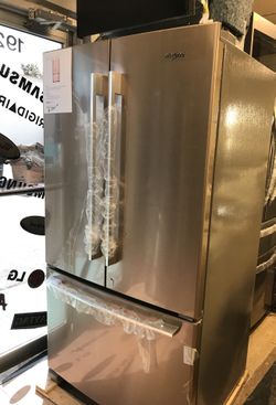Whirlpool 25cu ft French Door Refrigerator in Fingerprint Resistant Stainless Steel with Internal Water Dispenser/1 year warranty free delivery