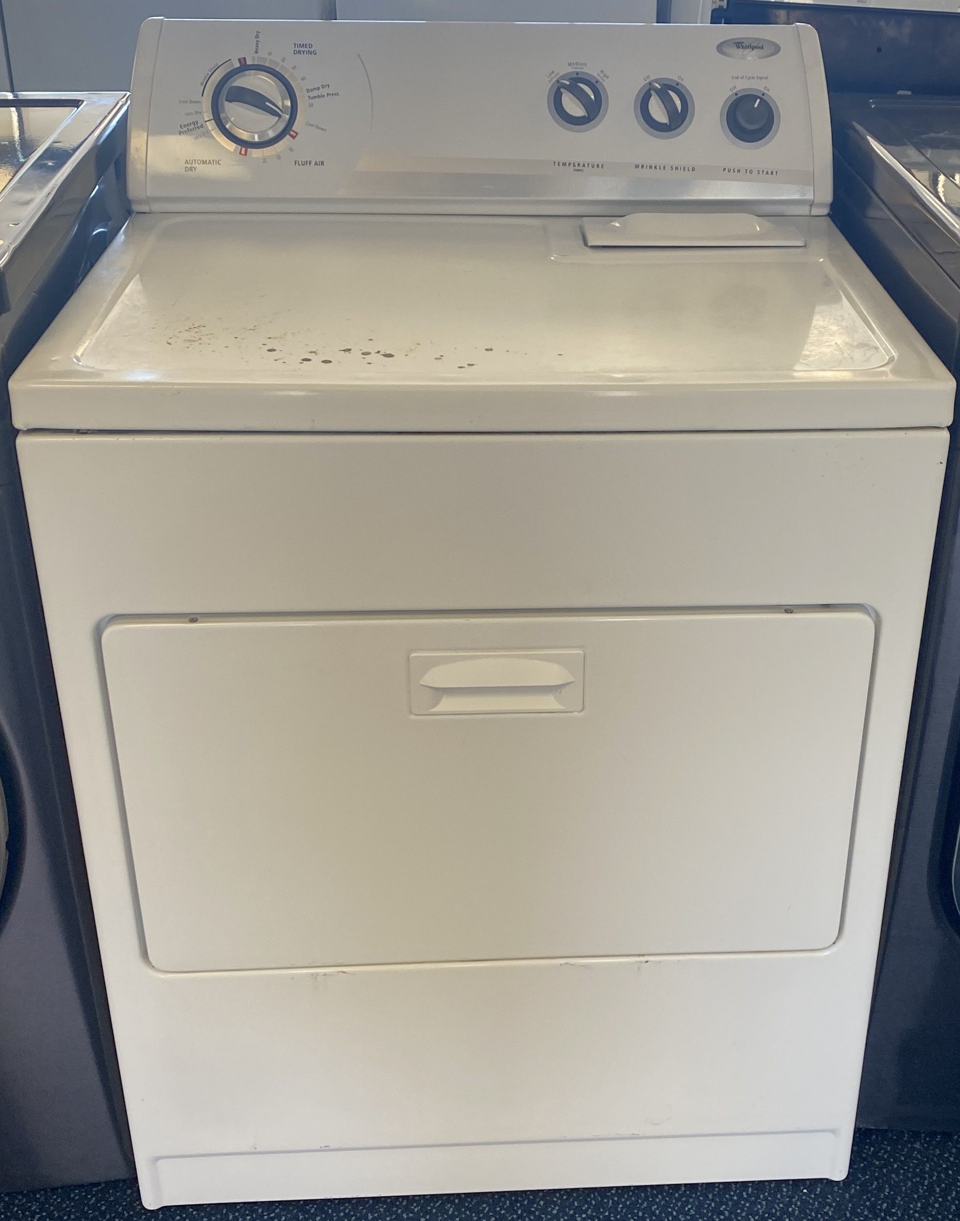 White Whirlpool Classic Style Electric Dryer (6-0053)