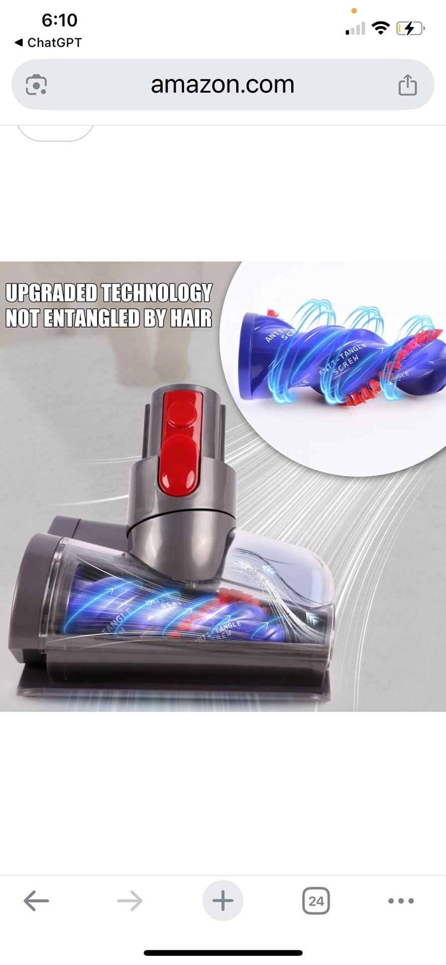 π Genuine Dyson Anti-Tangle Screw Tool Attachment π Upgrade your cleaning game with this original Dyson anti-tangle screw tool! Perfect for picking