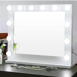 Hollywood Vanity Makeup Dimmable Light Wall Mount/Table Mirror