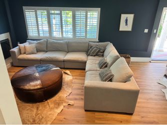 Beautiful gray sectional sofa