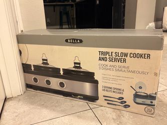 Bella Triple Slow Cooker and Server