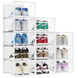 Stackable Shoe Box 12 Pack