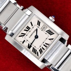 Medium Cartier Tank Francaise Stainless Steel W51011Q3 Watch