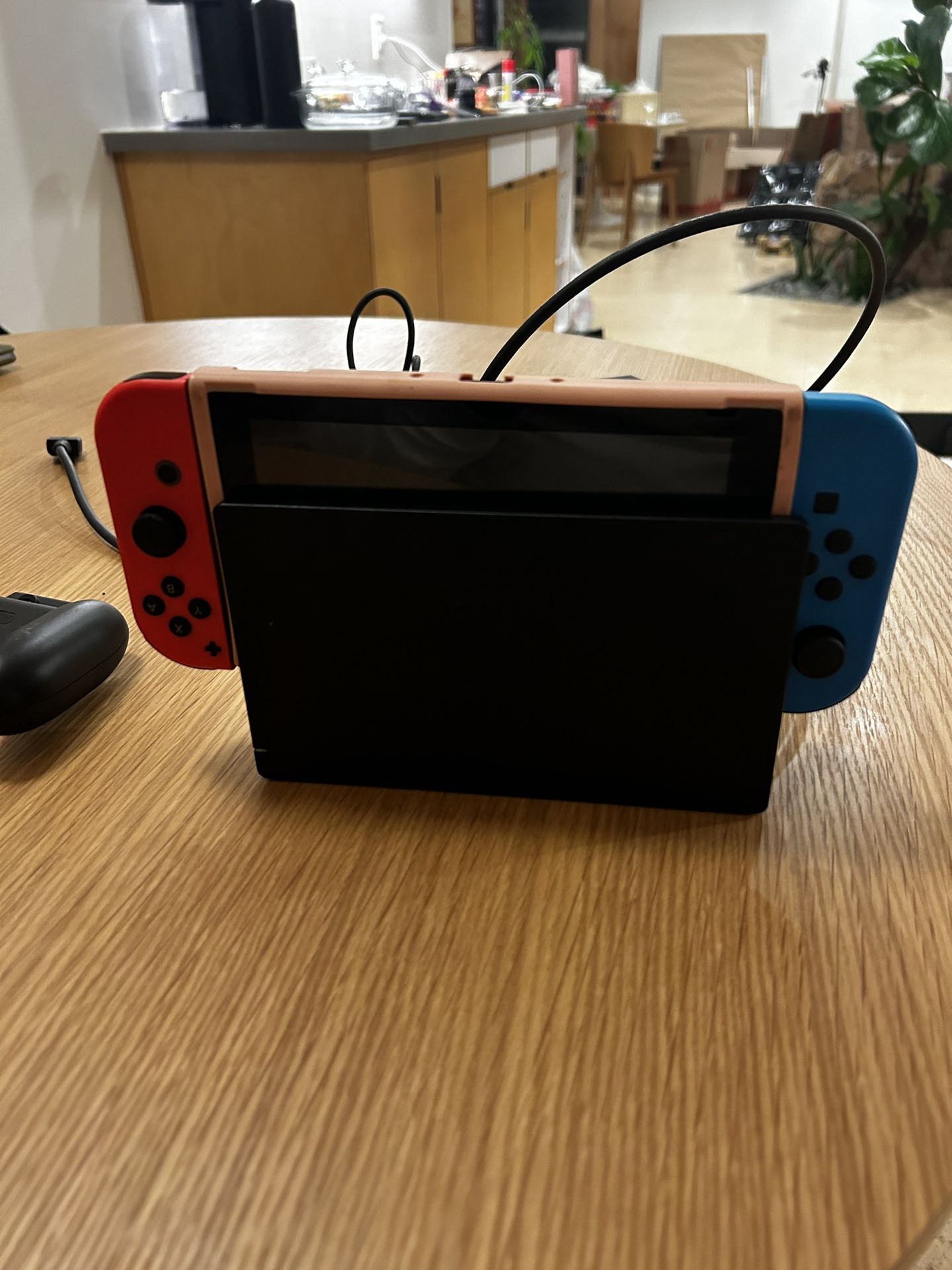 Nintendo Switch With Cover And Controllers 