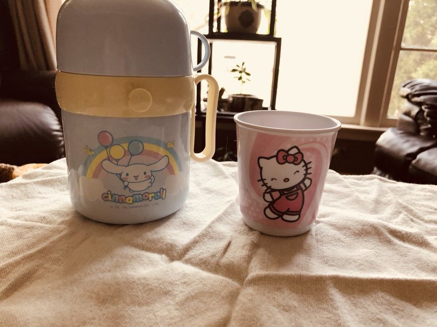 🍜👶🏼Adorable children’s thermos, Hello kitty cup. PPU Lyndhusrt