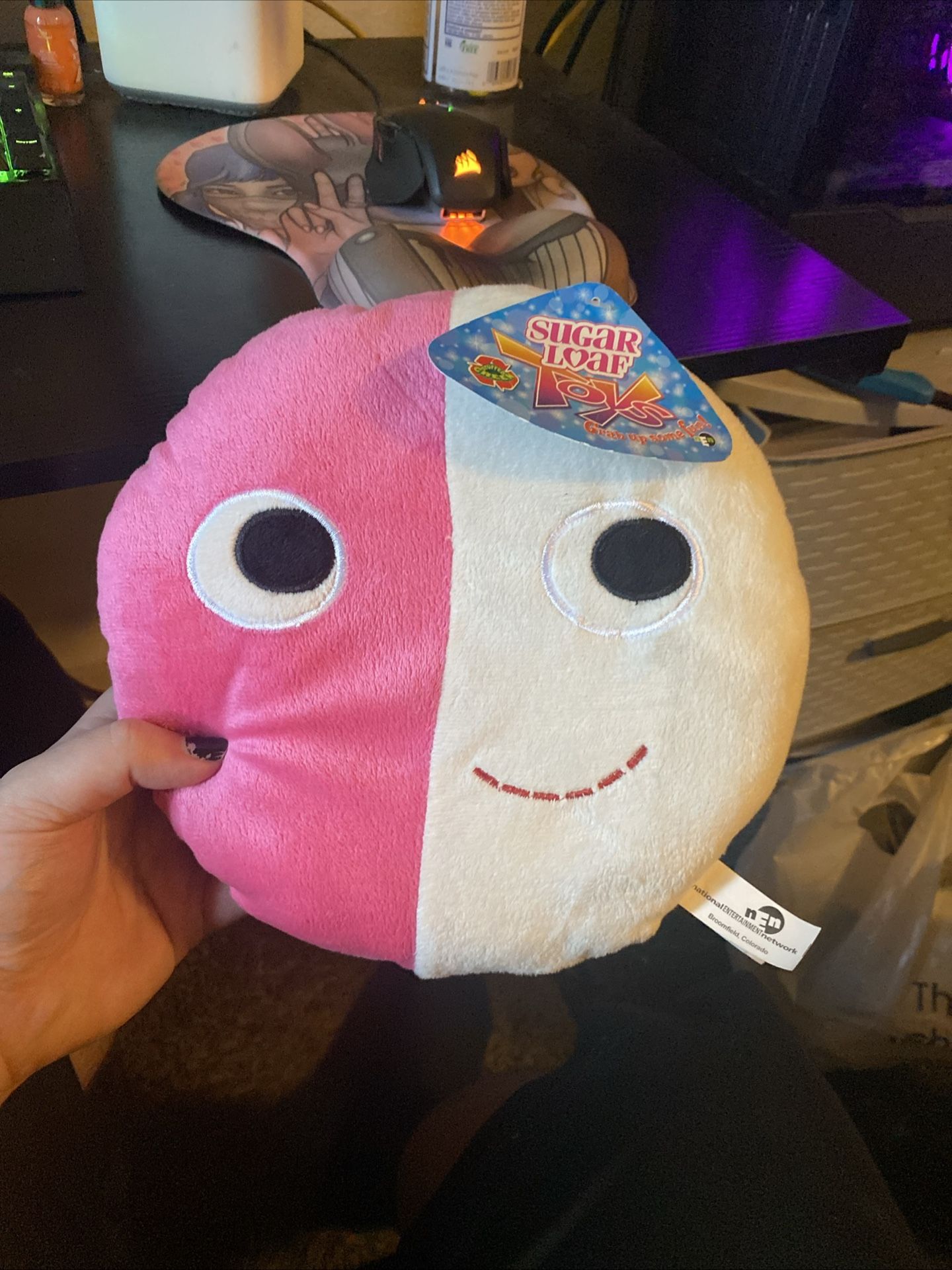2 Pink/White Cookie
