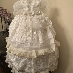 Ropon De Niña Para Bautizo