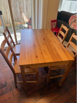 Table and chairs