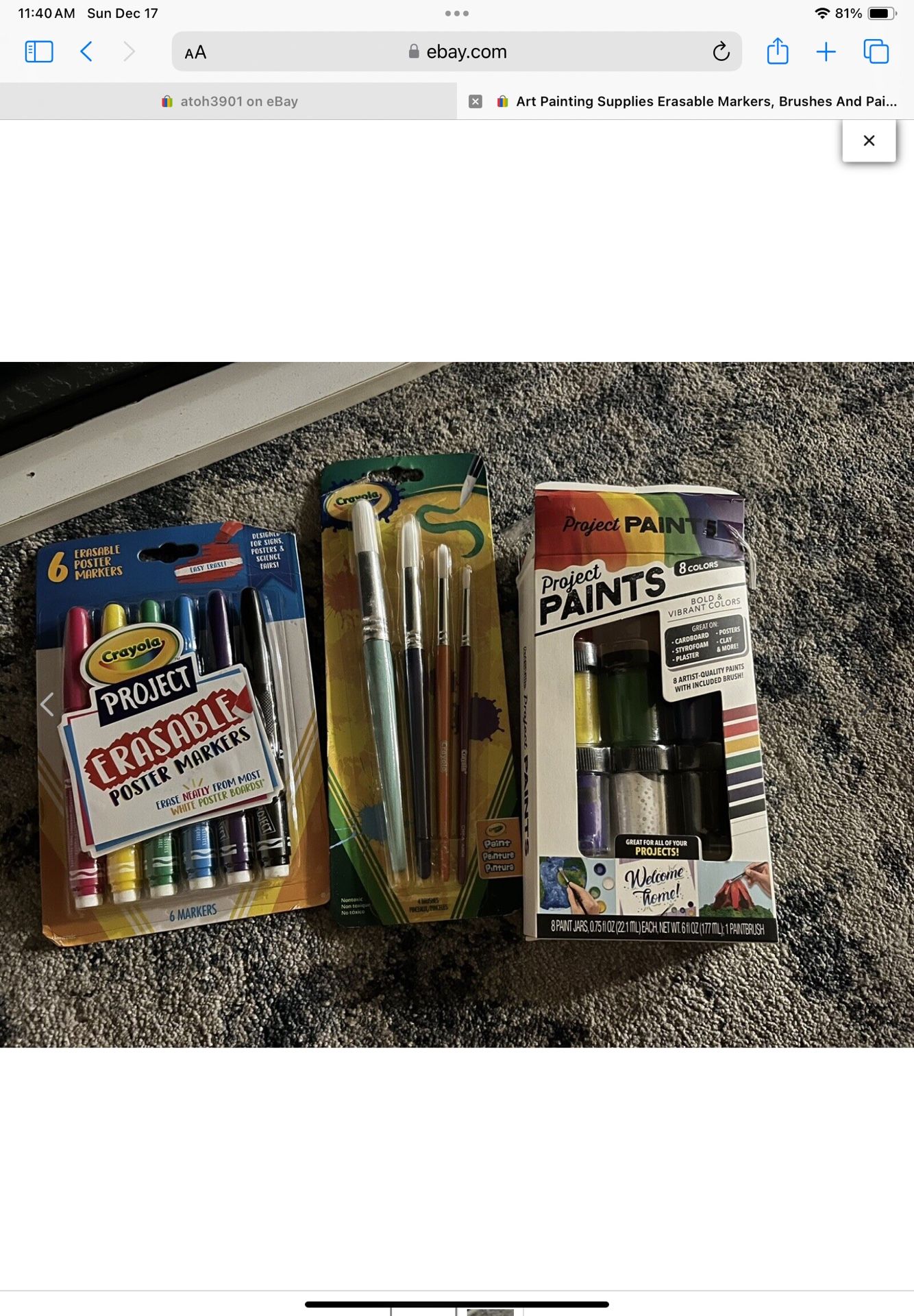 Art Painting Supplies Erasable Markers Brushes And Paint