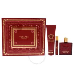 VERSACE - EROS FLAME ( 3.4 EDP + 5.0 SG + 10ML EDP ) 3PC SET ( M )