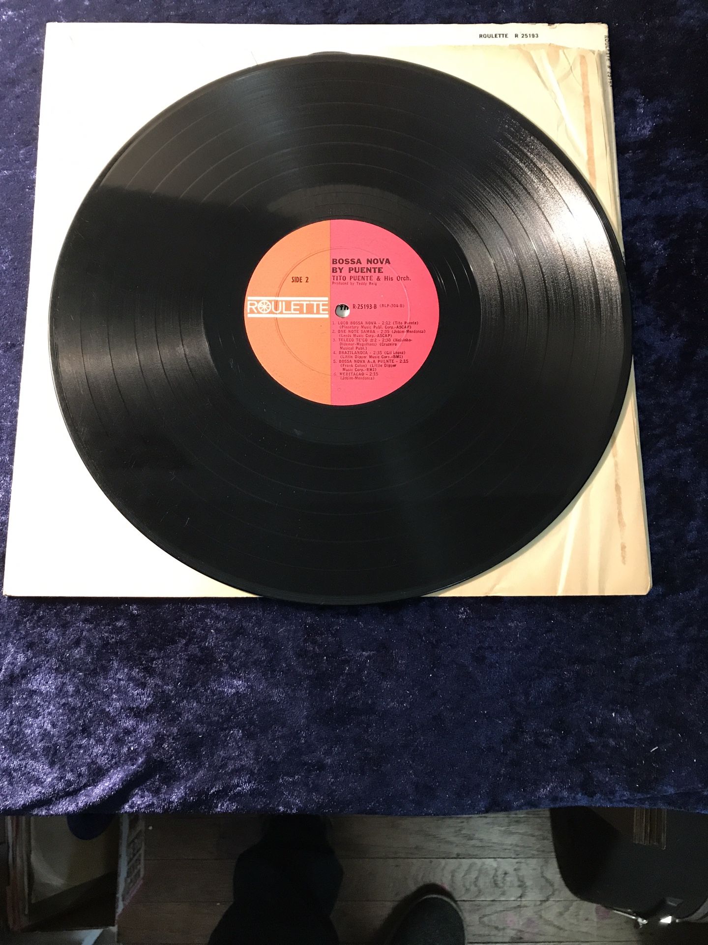 TITO PUENTE - Bossa Nova by Puente - LP 1962 Jazz Vinyl Mono