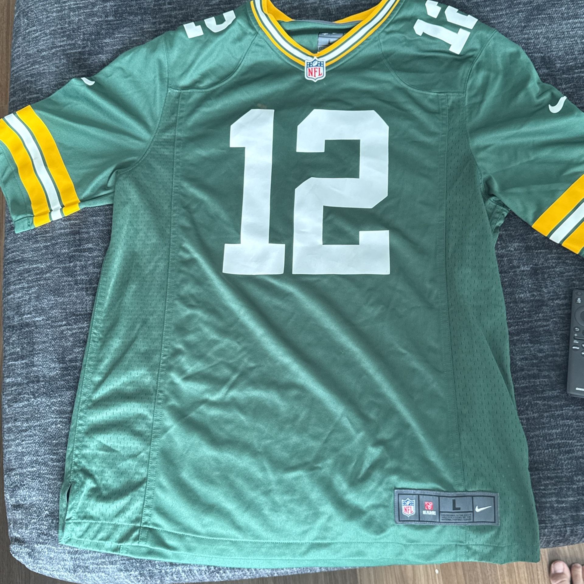 Aaron Rodgers green And Yellow Jersey