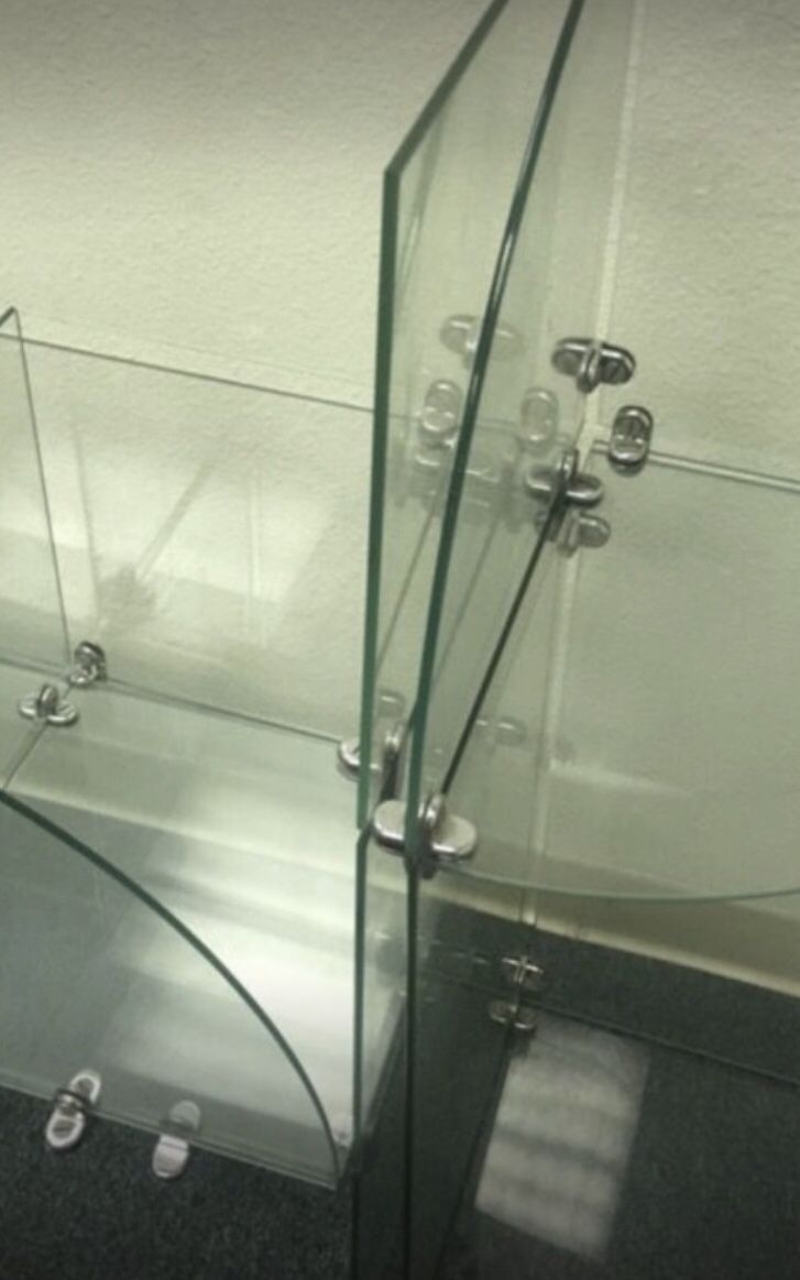 Glass shelves