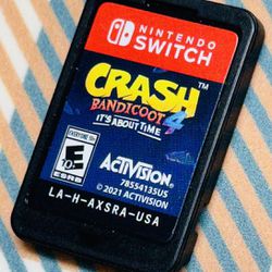 crash bandicoot 4: its about time nintendo switch GAME ONLY Tested/Works
