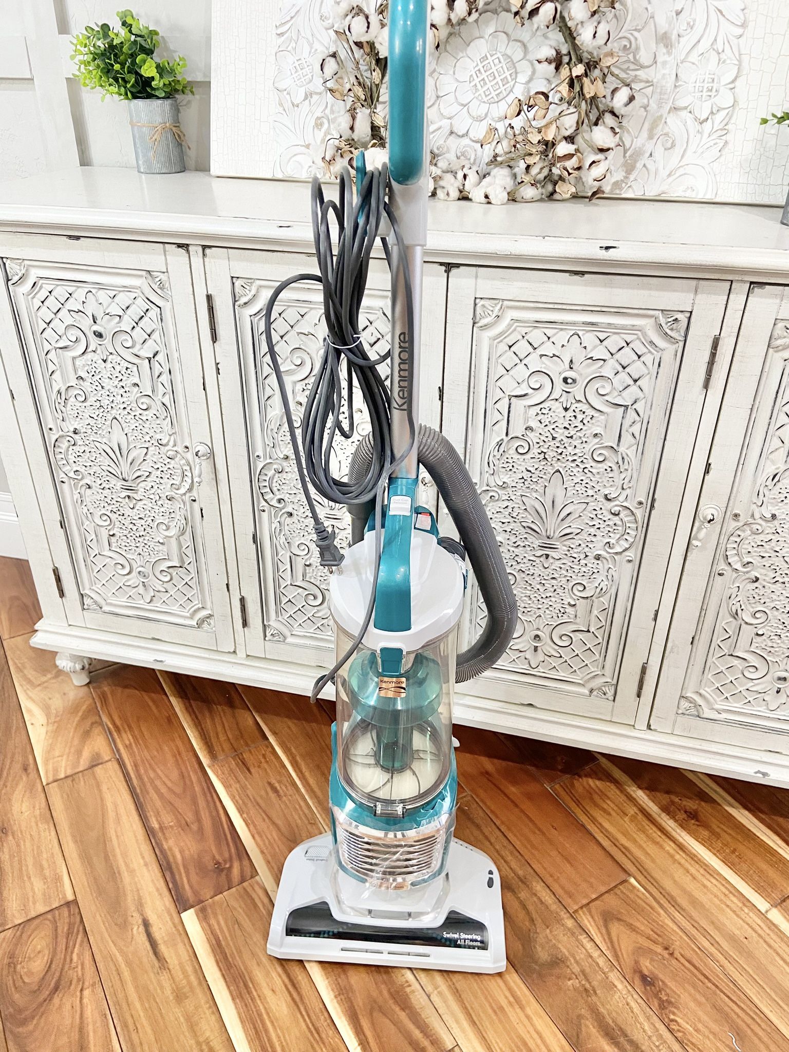 New Kenmore Bagless Upright Vacuum 2-Motor Power Suction Lightweight Carpet Cleaner with 10’Hose, HEPA Filter, 2 Cleaning Tools for Pet Hair, Hardwood
