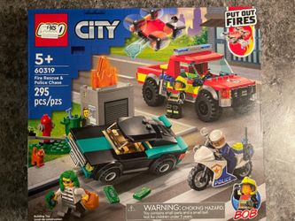 Lego City Fire Rescue and Police Chase