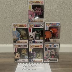 Funko Pop Autographed Bundle