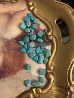Turquoise Tumbled Stones Lot