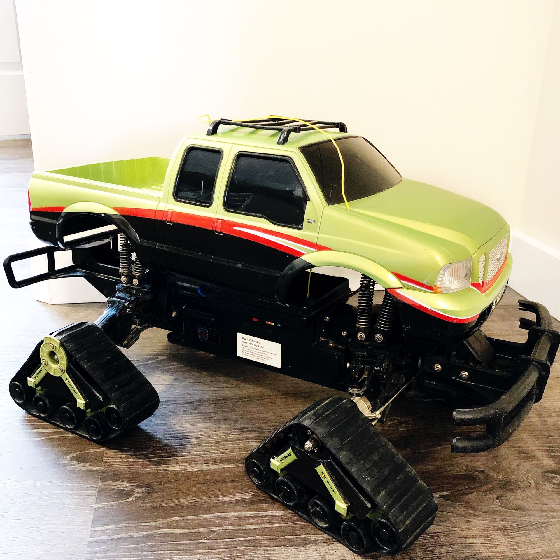 Radio Shack Ford F-350 with Mattracks Wheels no remote