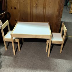 IKEA LÄTT Table and 2 Chairs for Kids