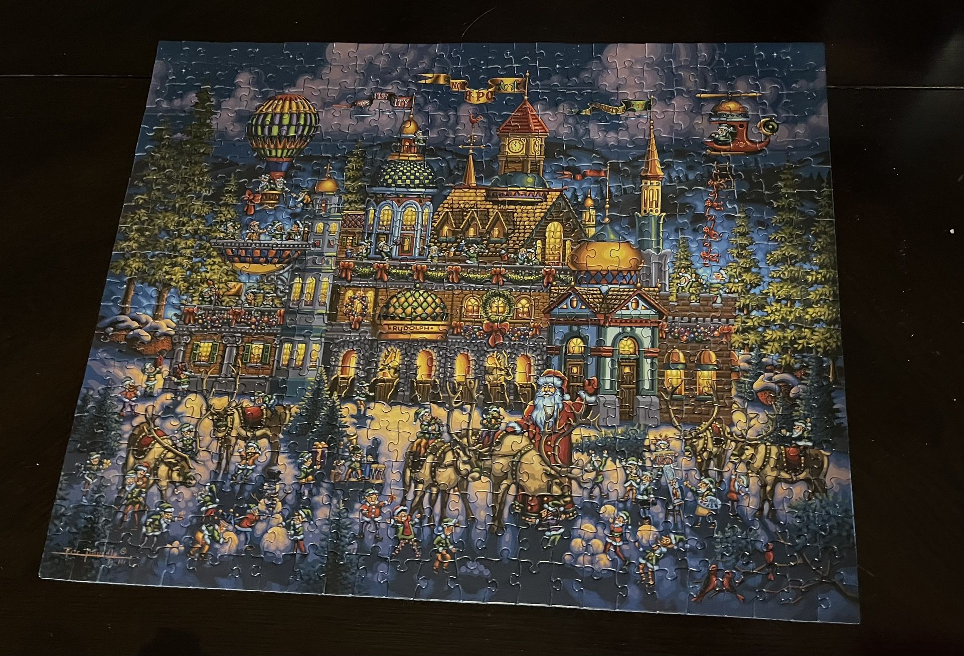 Dowdle “Santa’s Workshop” 500 Piece Puzzle (all Pieces Accounted For)
