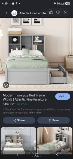 Twin sized platform bed