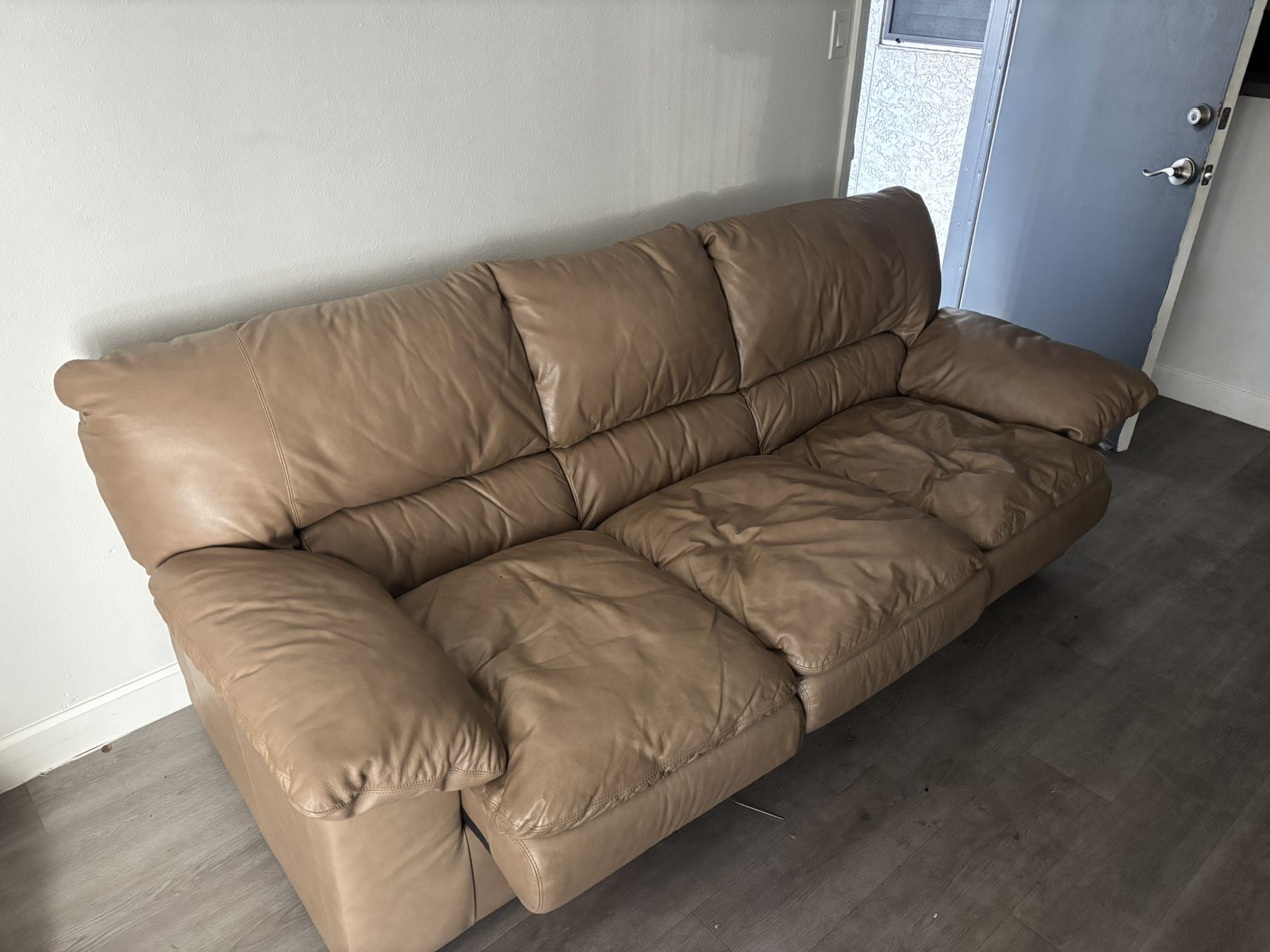 Pleather Couch