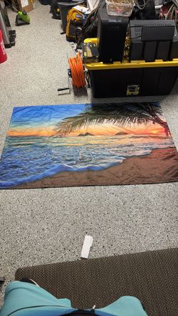 🌅 Beach Island Sunset Tapestry – Thick & Durable