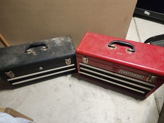 Tool boxes with tools