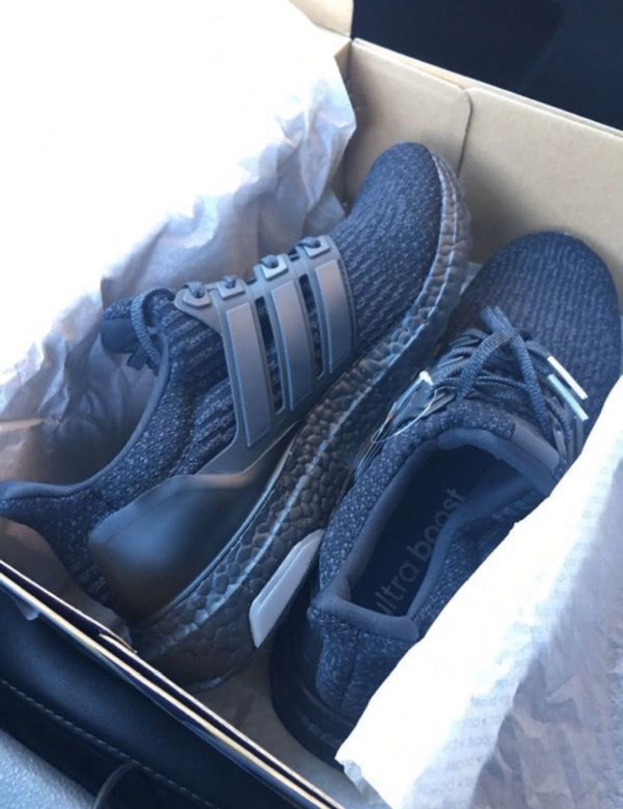 AUTHENTIC Adidas Ultra Boost triple black size NEW