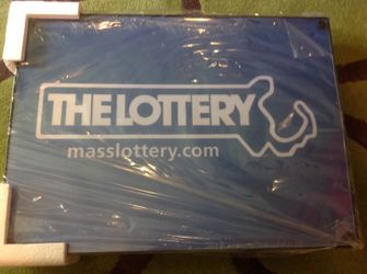 New Mass lottery sign for sale.