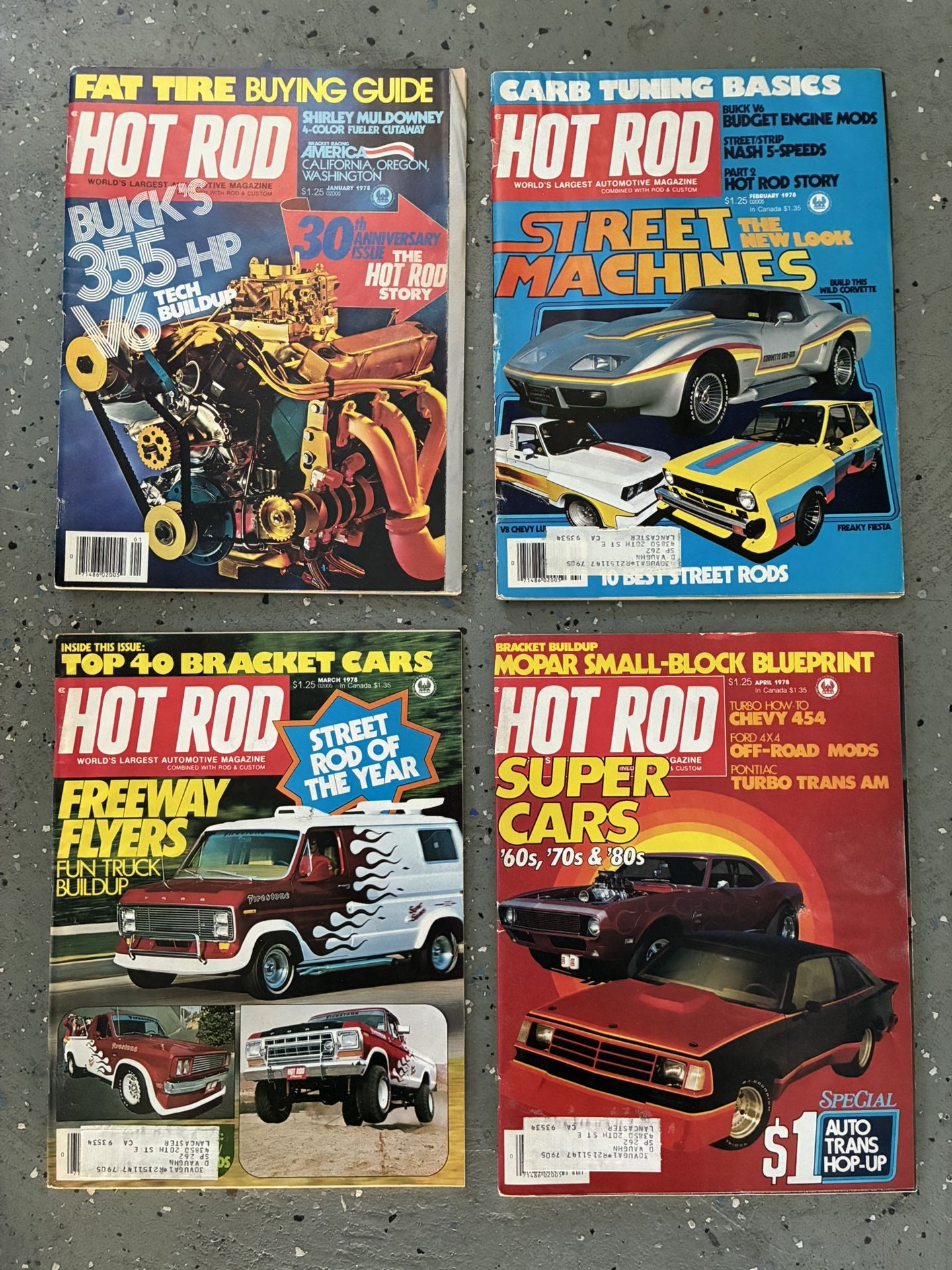 Hot Rod Magazine  1978.                                                 January - December.       12 Issues .                   