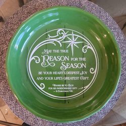 Ceramic Pie Plate. Oven Safe. Machine Washable. New.