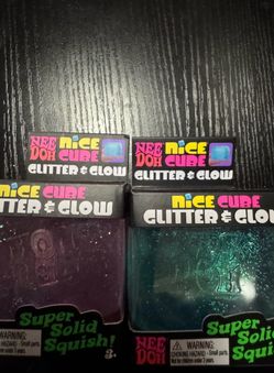 Needoh Glitter and Glow Nice Cube
